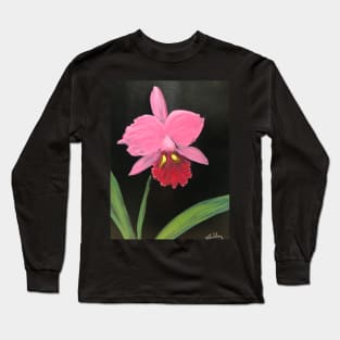 Pink Orchidia Long Sleeve T-Shirt